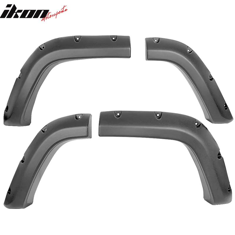 1984-2001 Jeep Cherokee XJ Pocket Rivet Black Wide Fender Flares PP