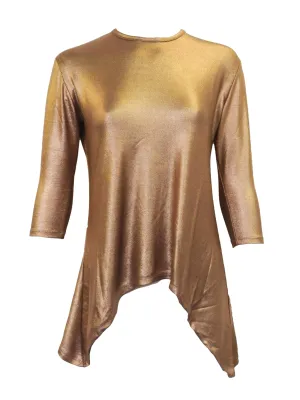 Abgin Metallic Handkerchief Top