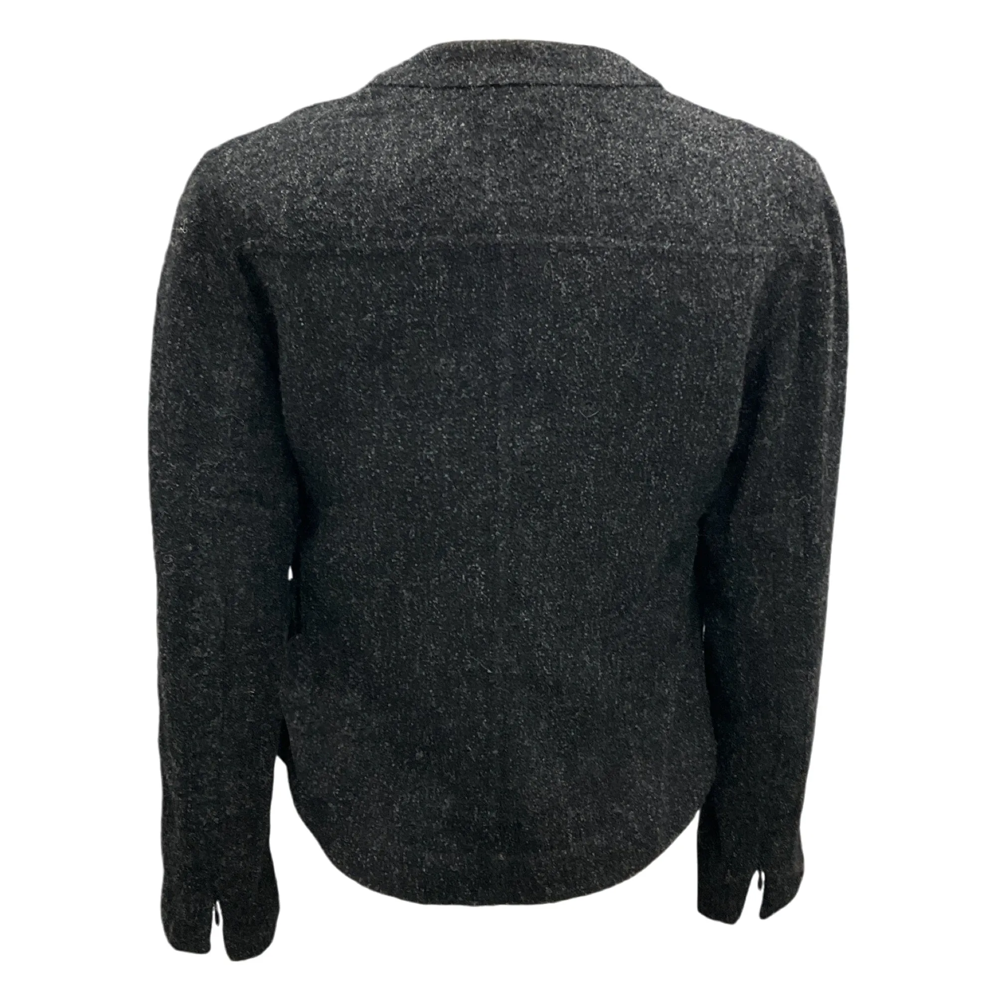 Akris Slate Wool and Alpaca Boucle Jacket