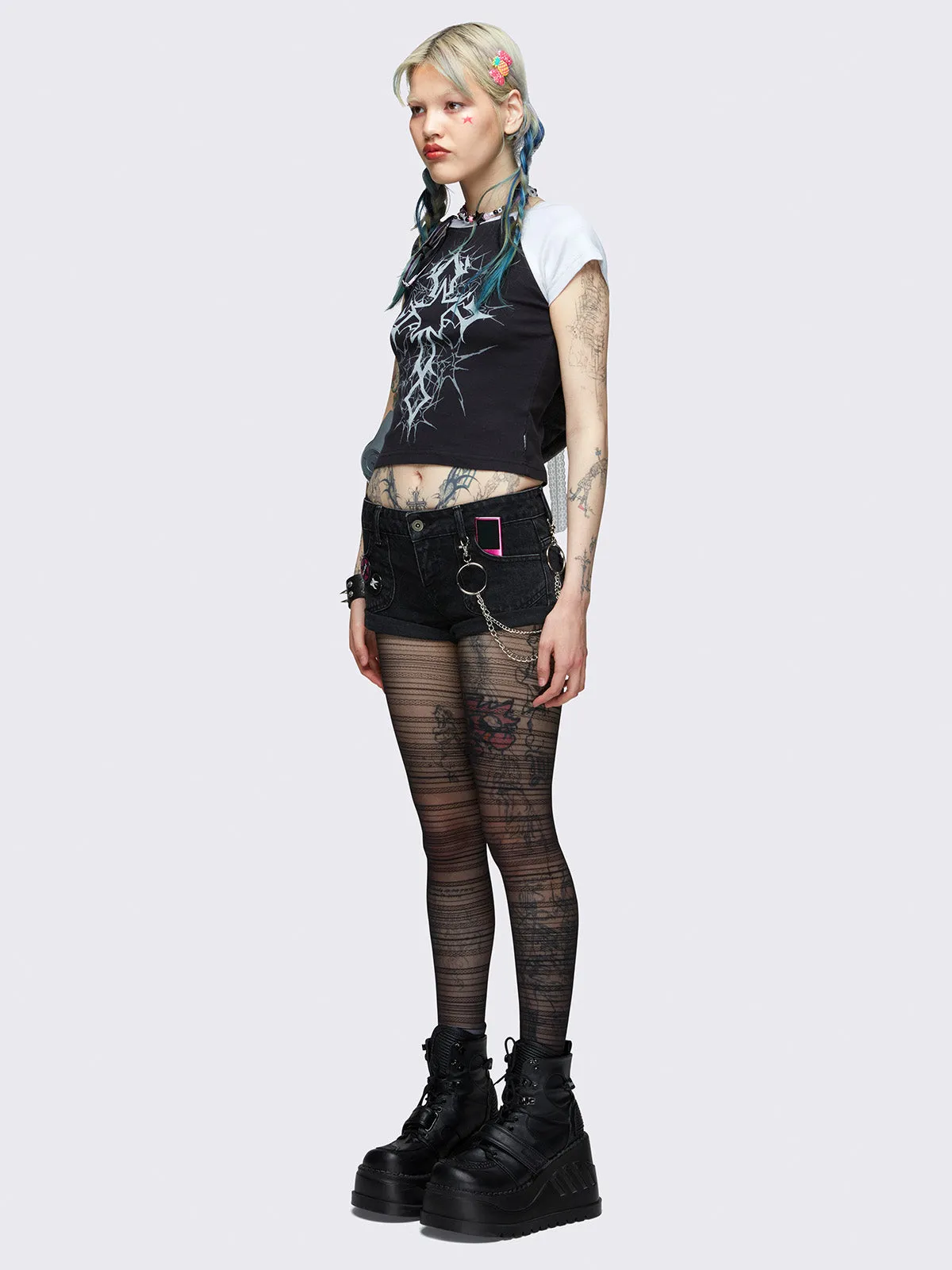 Avery Y2k Denim Hot Pants