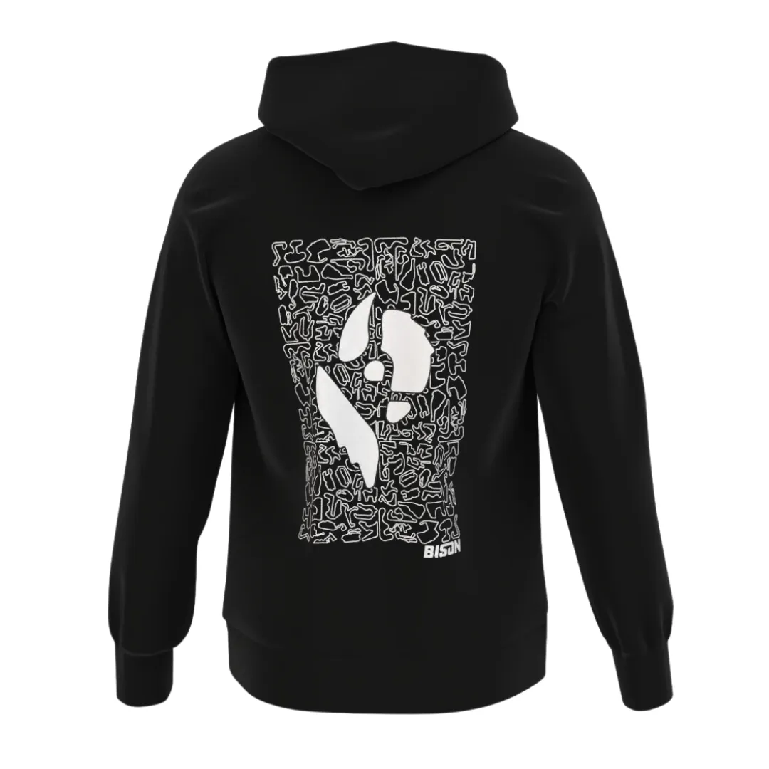 Bison Abstracked Full-Zip Hoodie