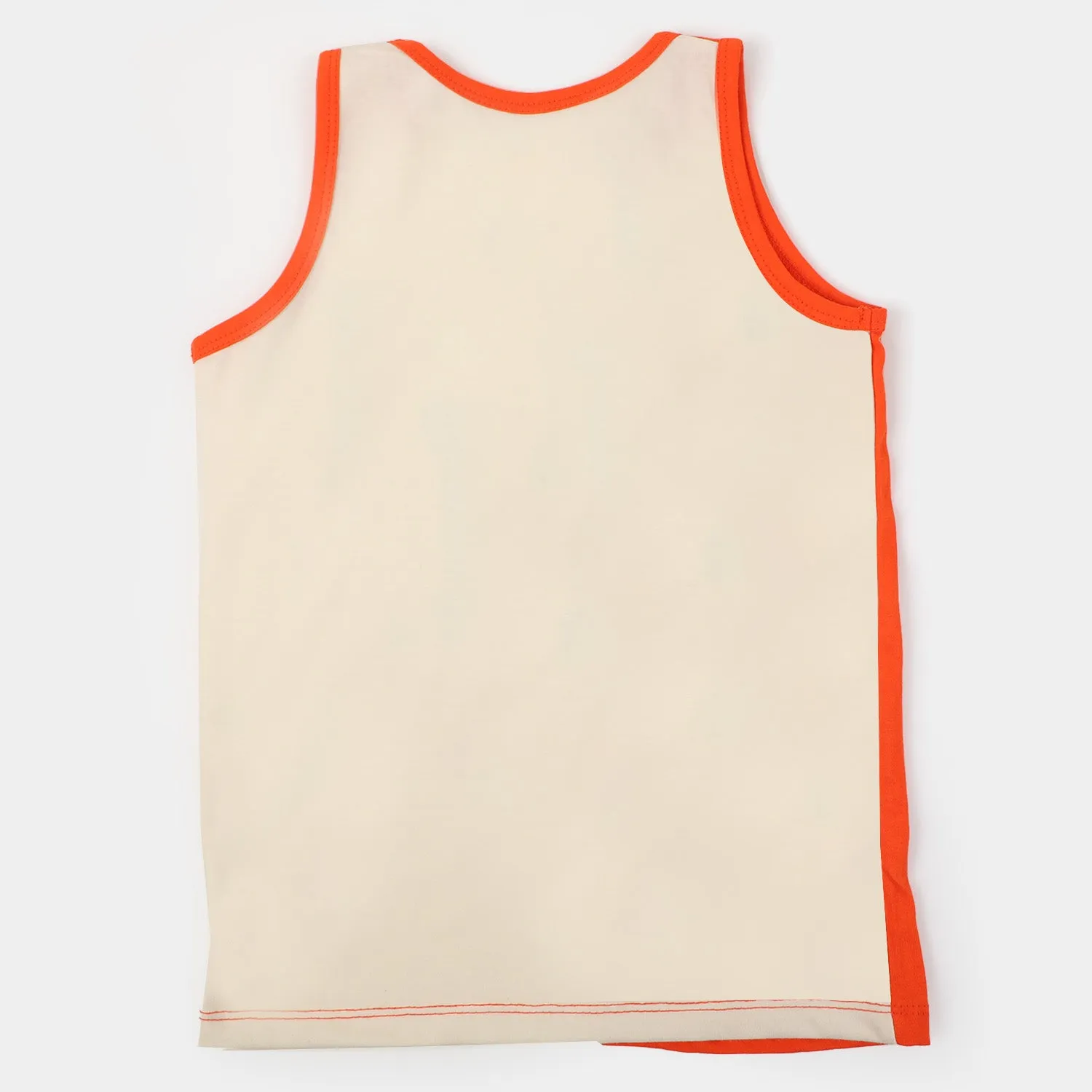 Boys Cotton Sando Character - Red