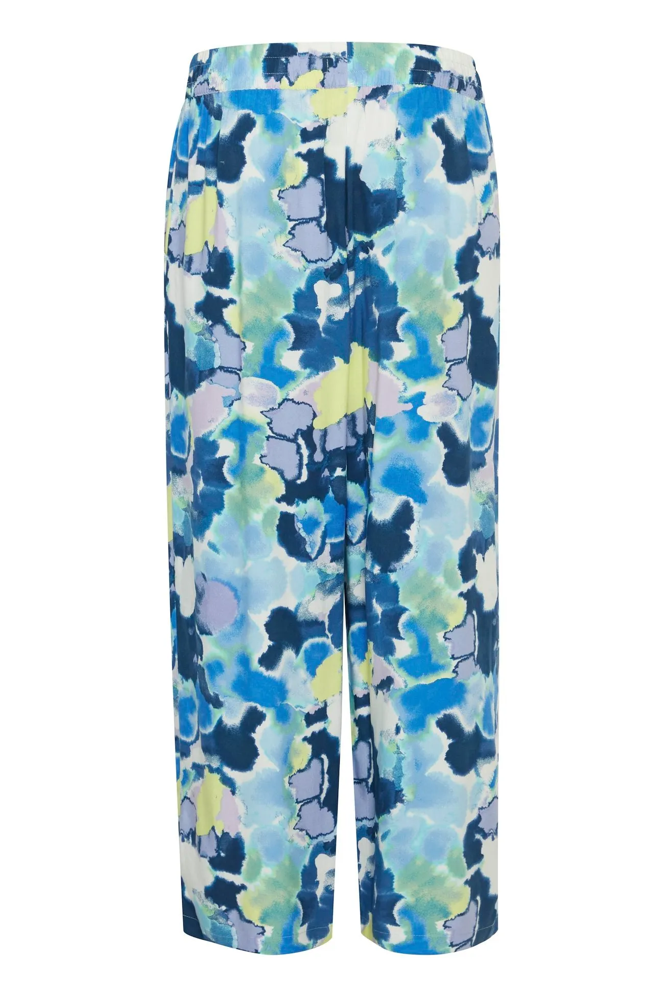 Byoung Joella Crop Trousers Blue Watercolour Mix