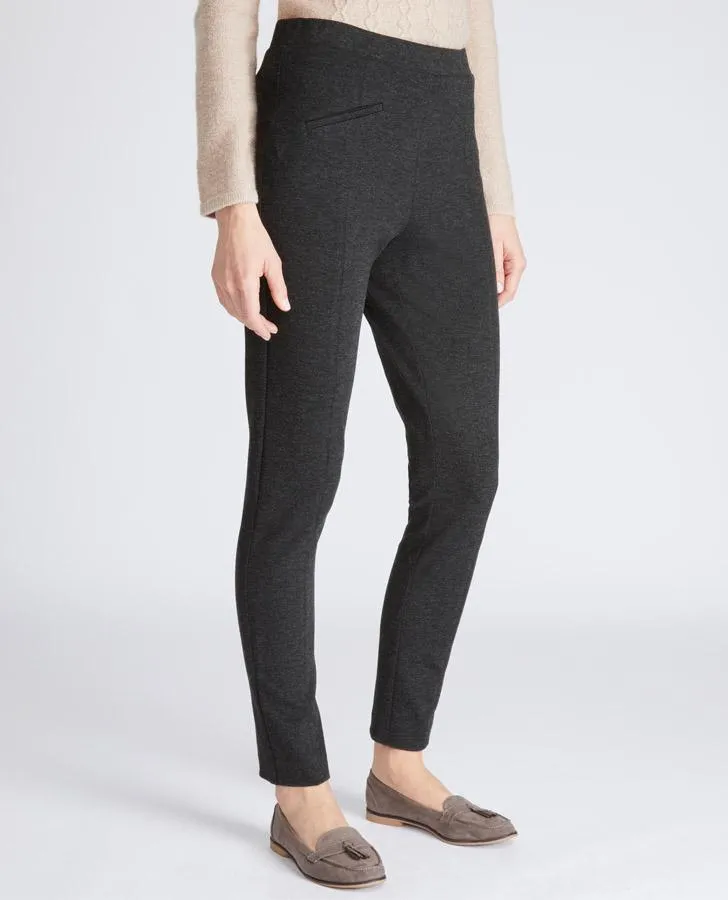 Charcoal Grey Ponte Jeggings