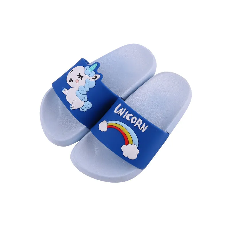 child slippers summer cartoon cute indoor and outdoor wear plastic shoelace slippers.