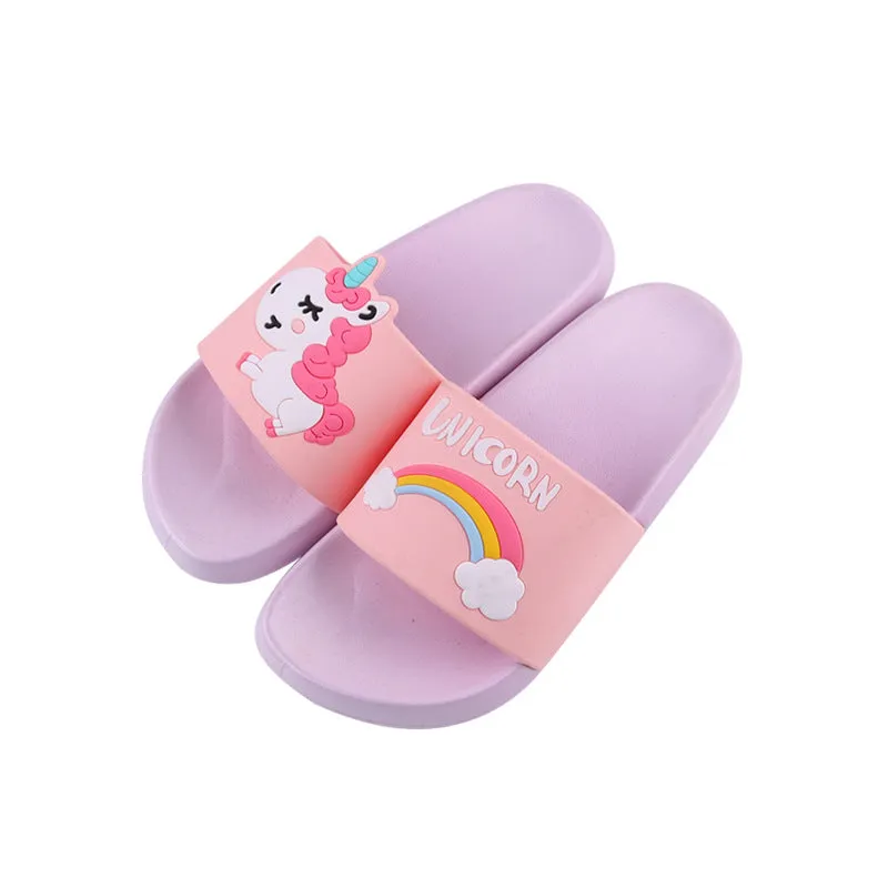 child slippers summer cartoon cute indoor and outdoor wear plastic shoelace slippers.