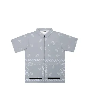 Cool Grey Bandana v2 Traditional Barber Jacket