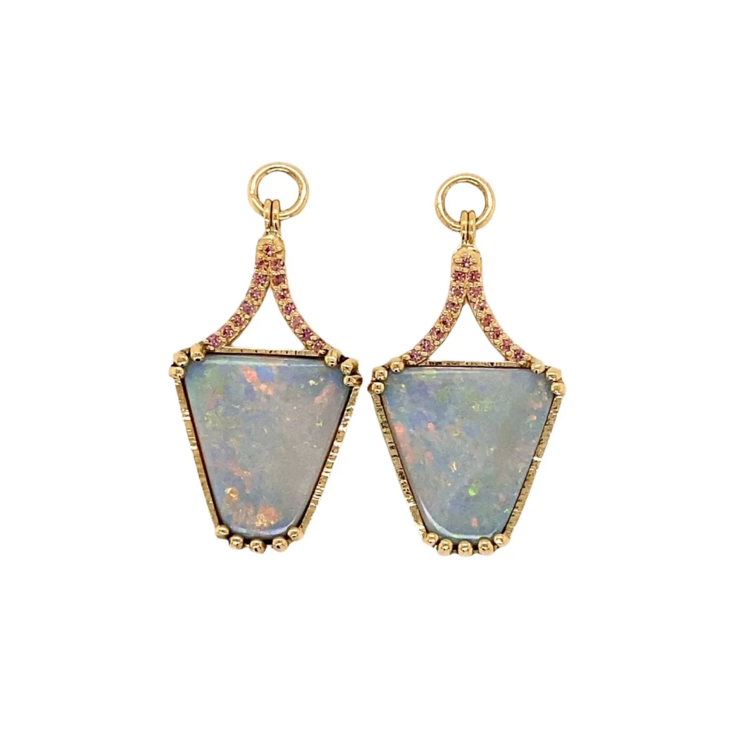 Crystal Opal Jackets with Reddish Sapphires