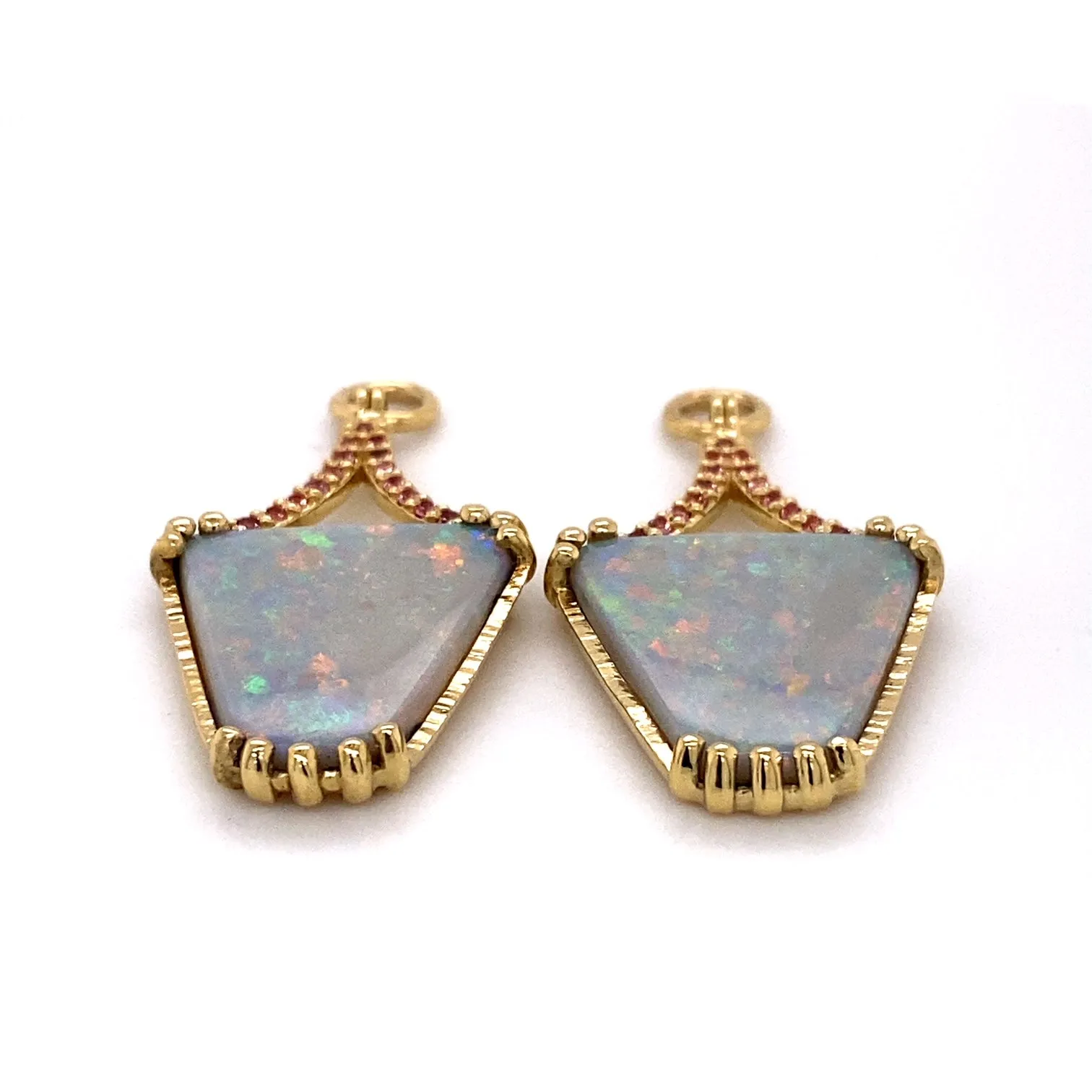 Crystal Opal Jackets with Reddish Sapphires