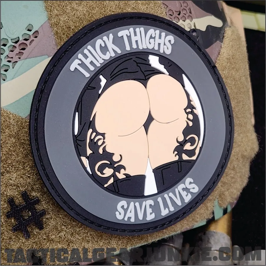 Curvy Crusader - Thick Thighs Save Lives -  3.5" PVC Patch