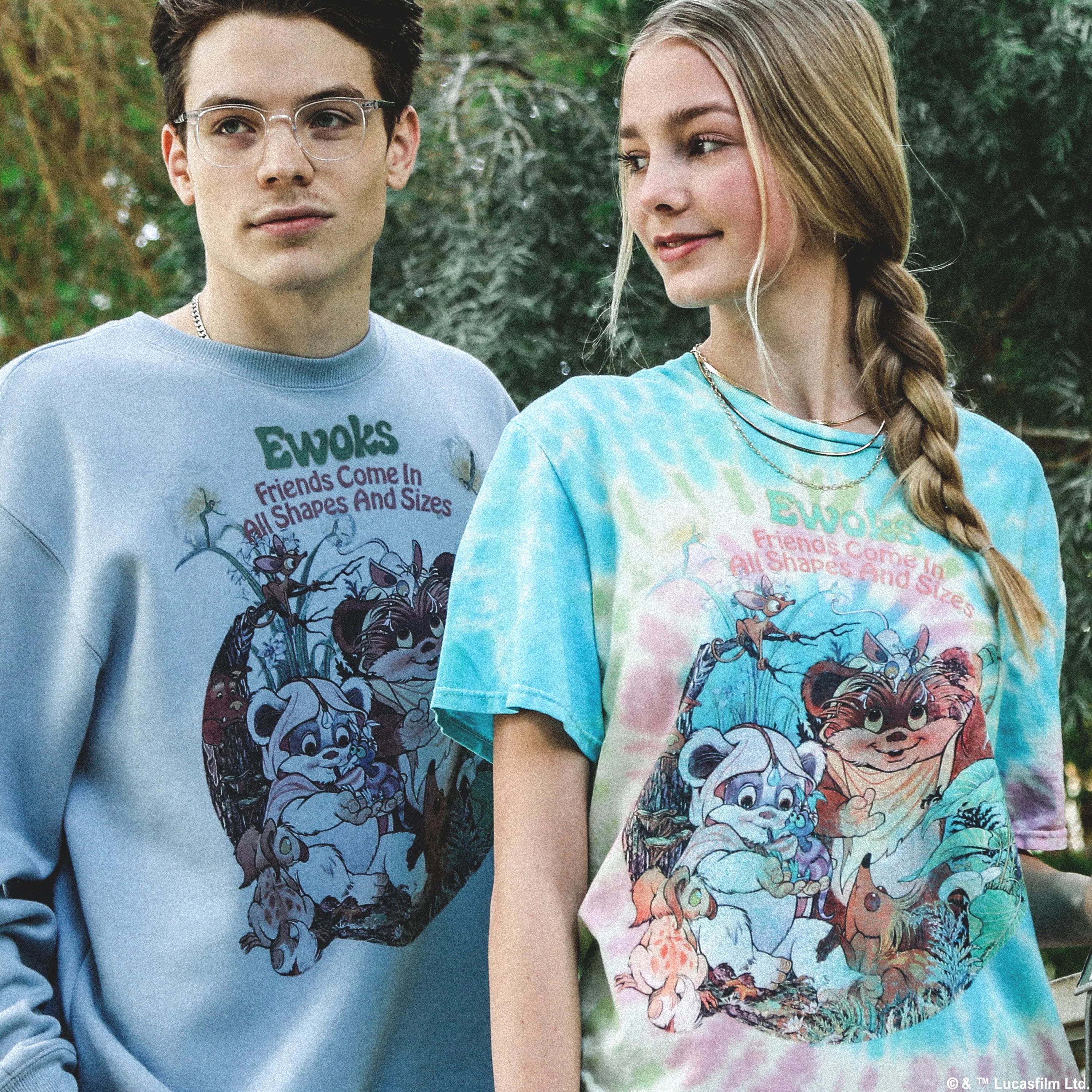 Ewoks Green Tie Dye Tee