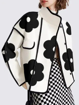 Flower Power Contrast Coat