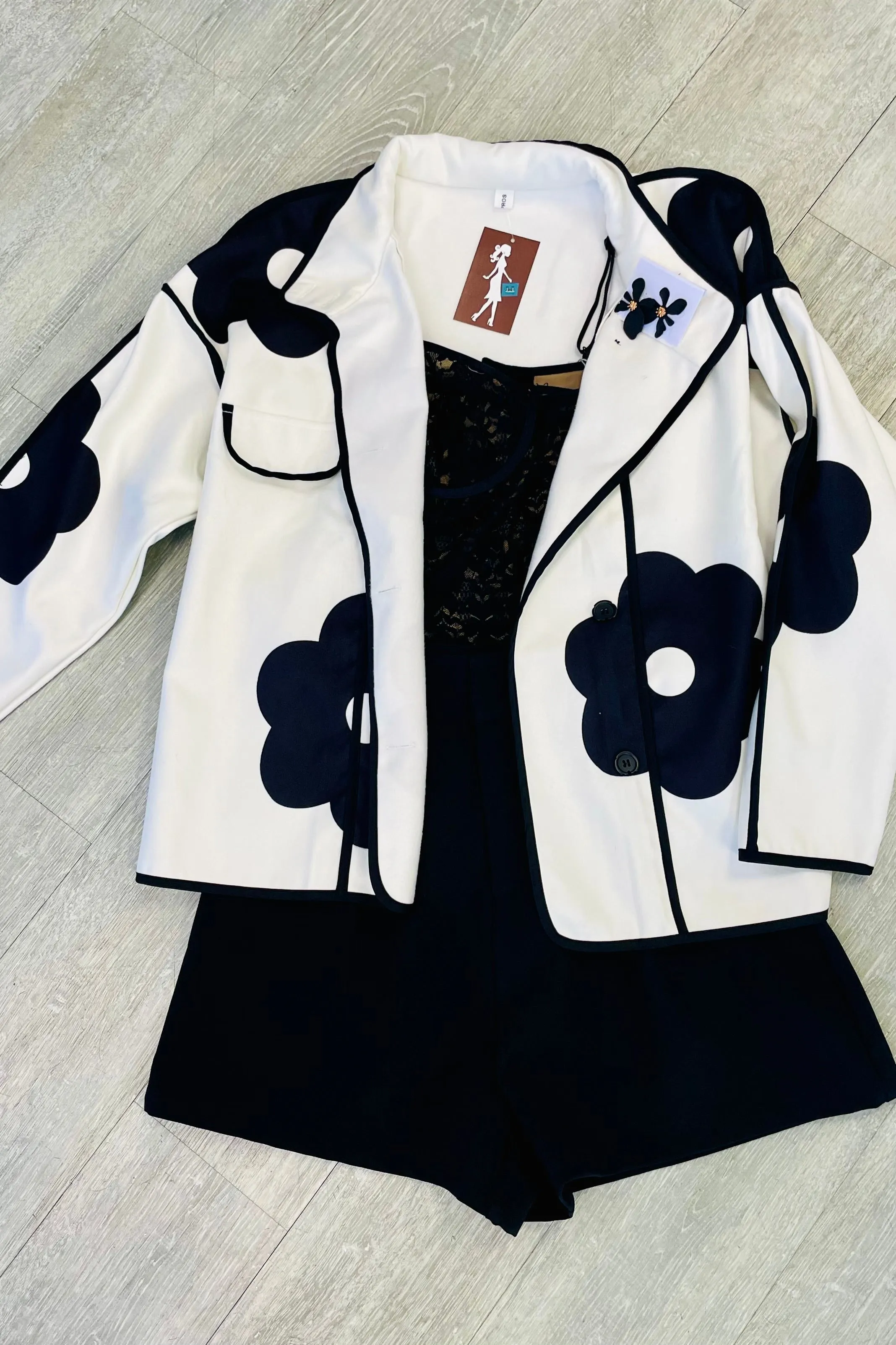 Flower Power Contrast Coat