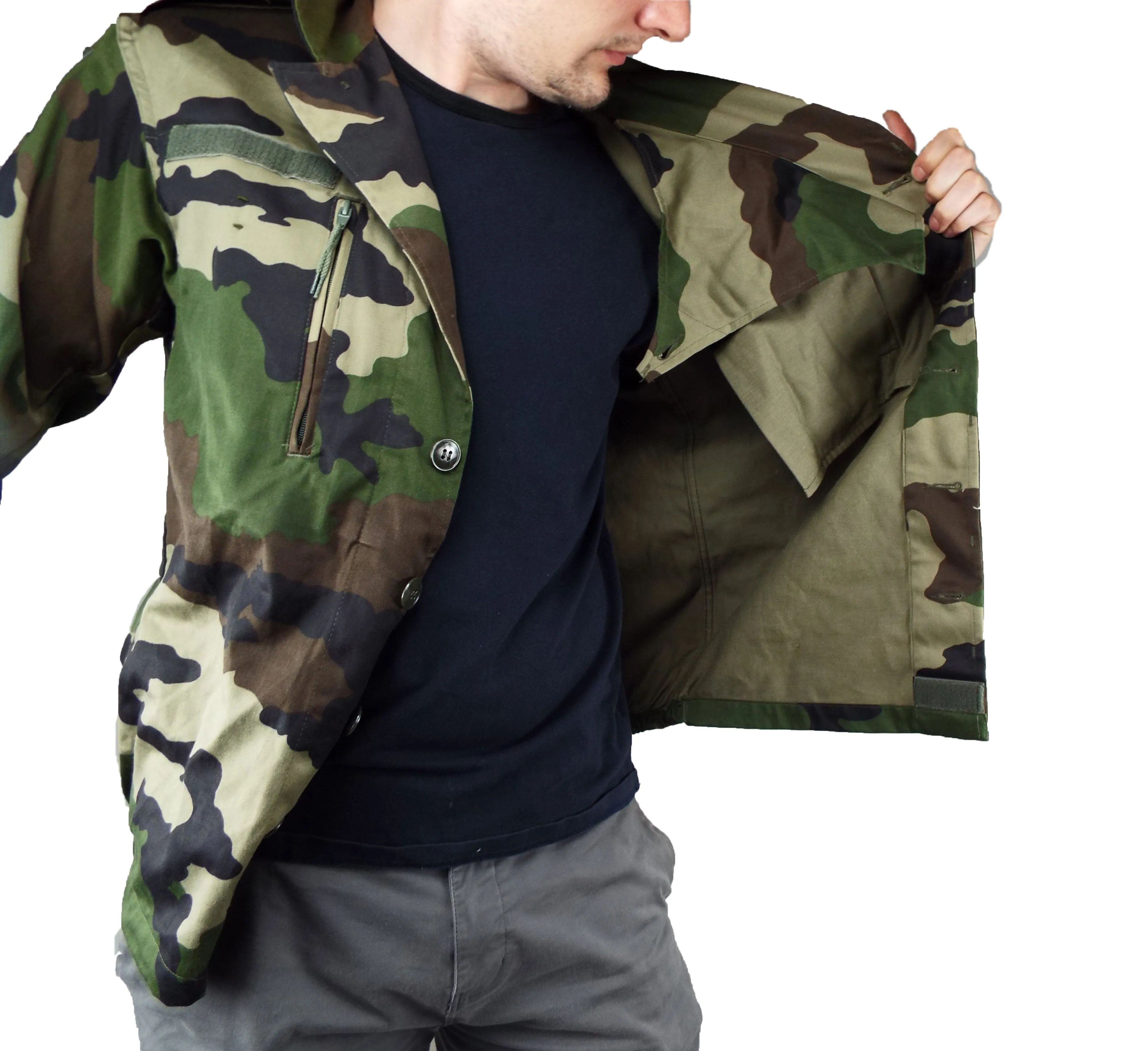 French CCE Woodland Camo F1 Jackets