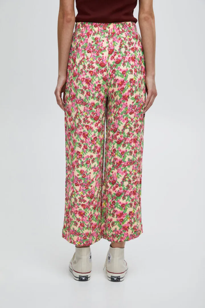 Ichi Ihmarrakech Pants Structured Flowers