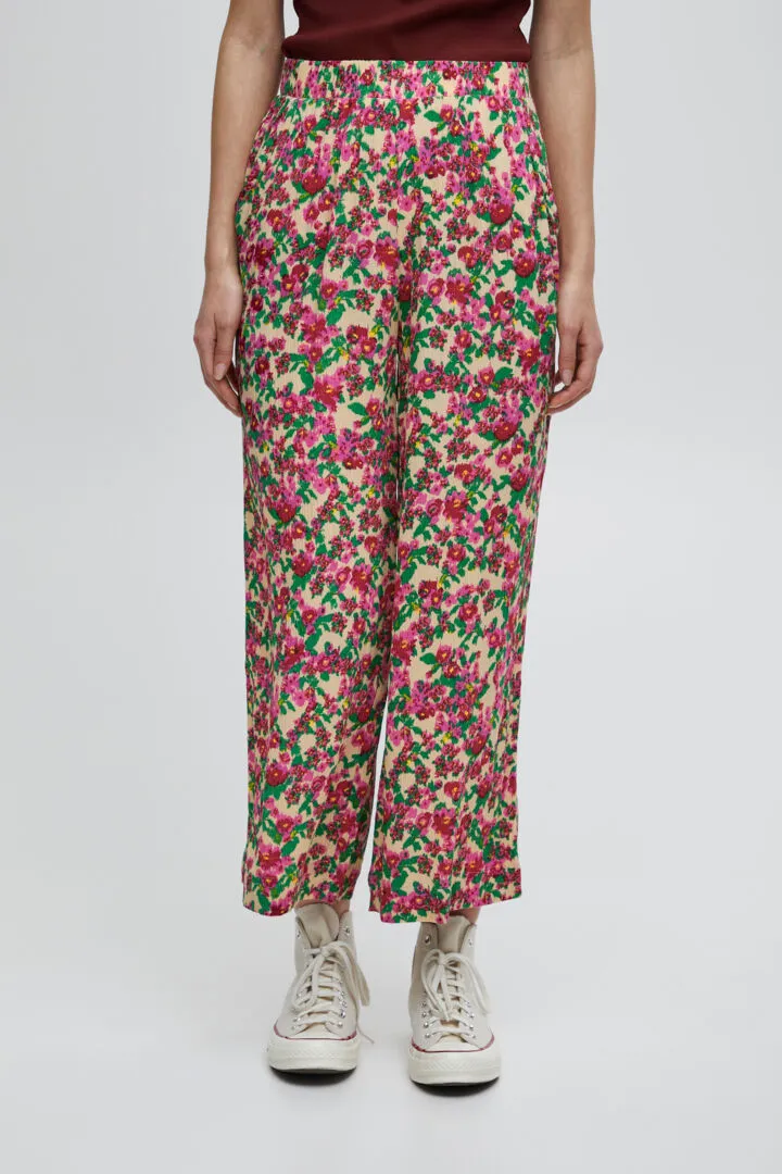 Ichi Ihmarrakech Pants Structured Flowers