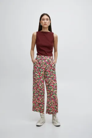 Ichi Ihmarrakech Pants Structured Flowers