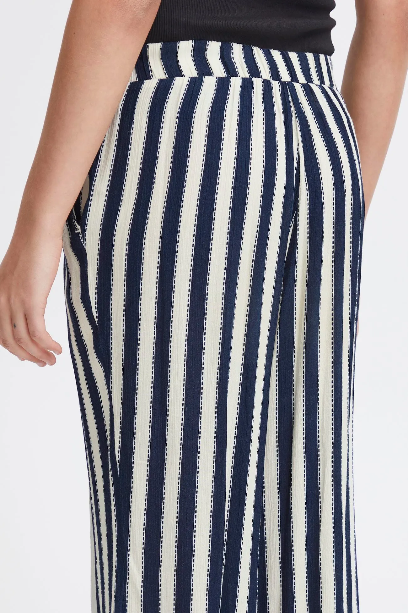 Ichi Marrakech Total Eclipse Stripe Trousers