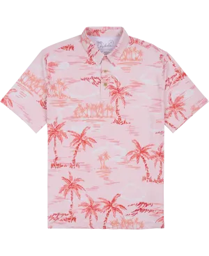 Island Vibes Knit Polo-Pink