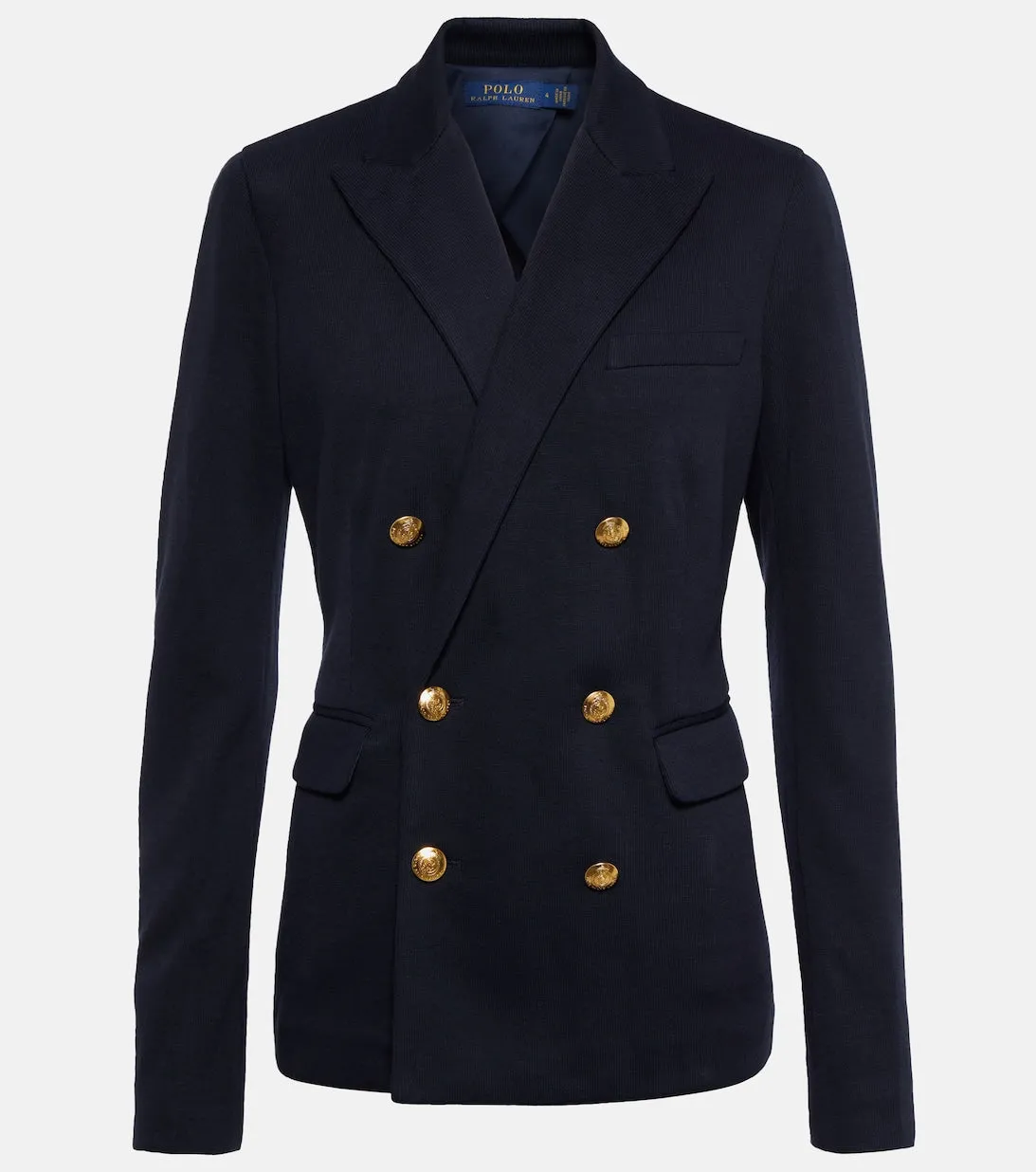 Knitted double-breasted blazer POLO RALPH LAUREN, blue