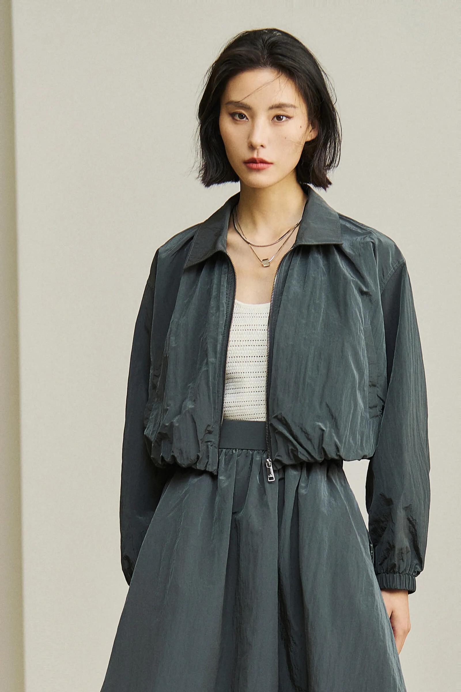 LILY Water-Repellent Short Jacket