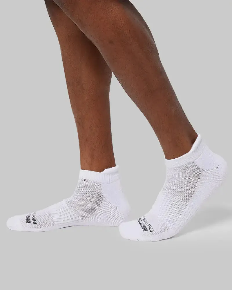 Men's Cool Comfort Ankle Running Sock, 6-Pack - White