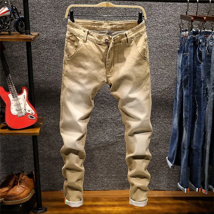 Men's Faded Washed Look Jeans