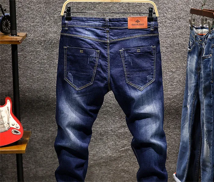 Men's Faded Washed Look Jeans