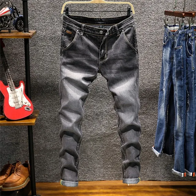 Men's Faded Washed Look Jeans