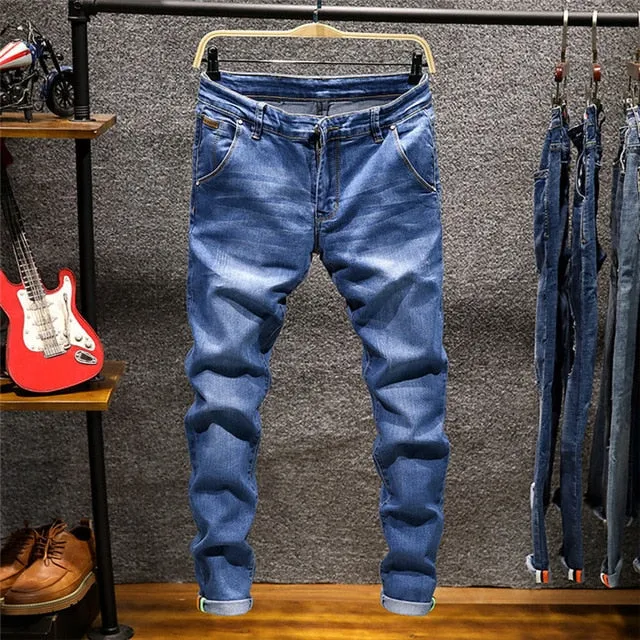 Men's Faded Washed Look Jeans