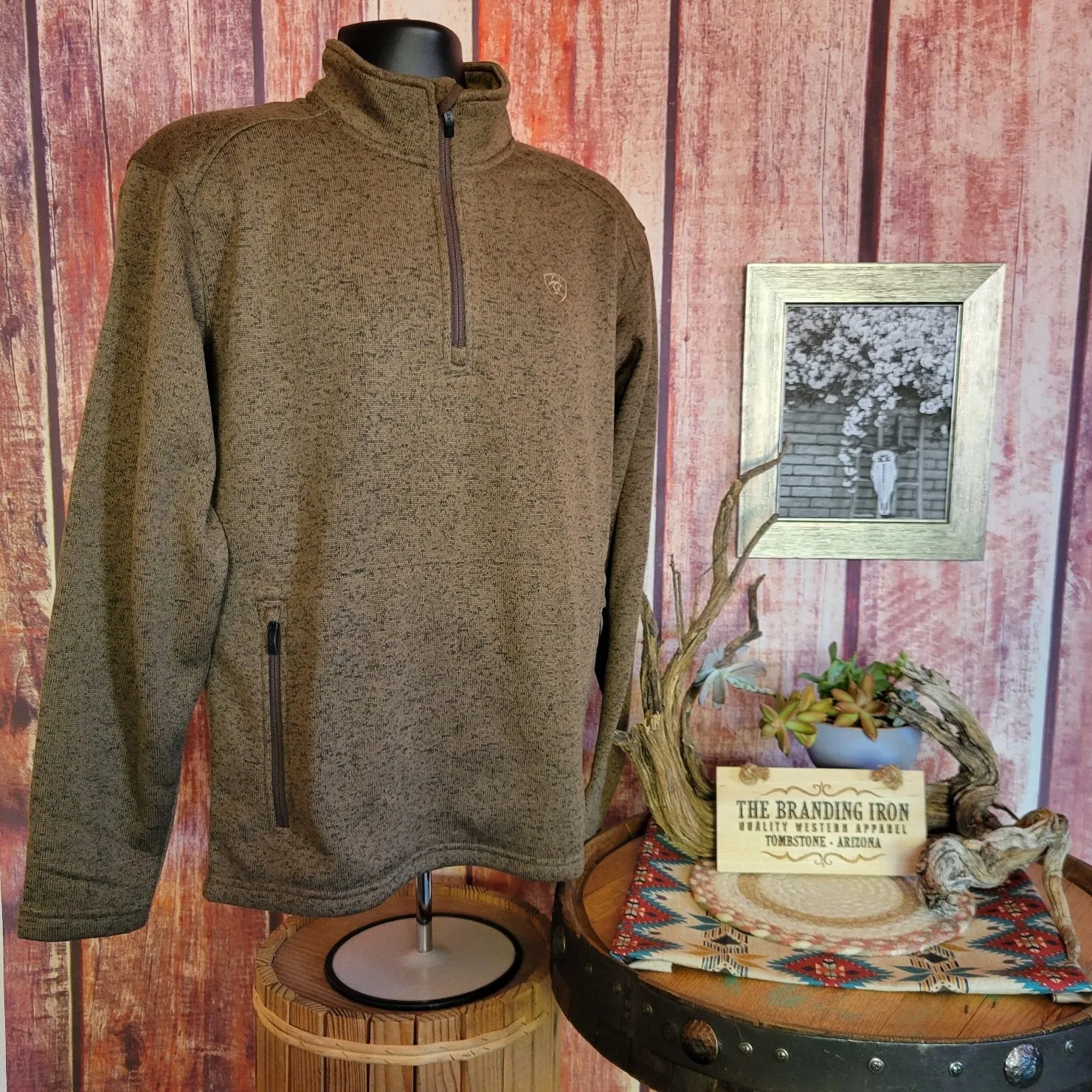 Men's1/4 Zip Sweatshirt "Caldwell Logo" by Ariat  10052972