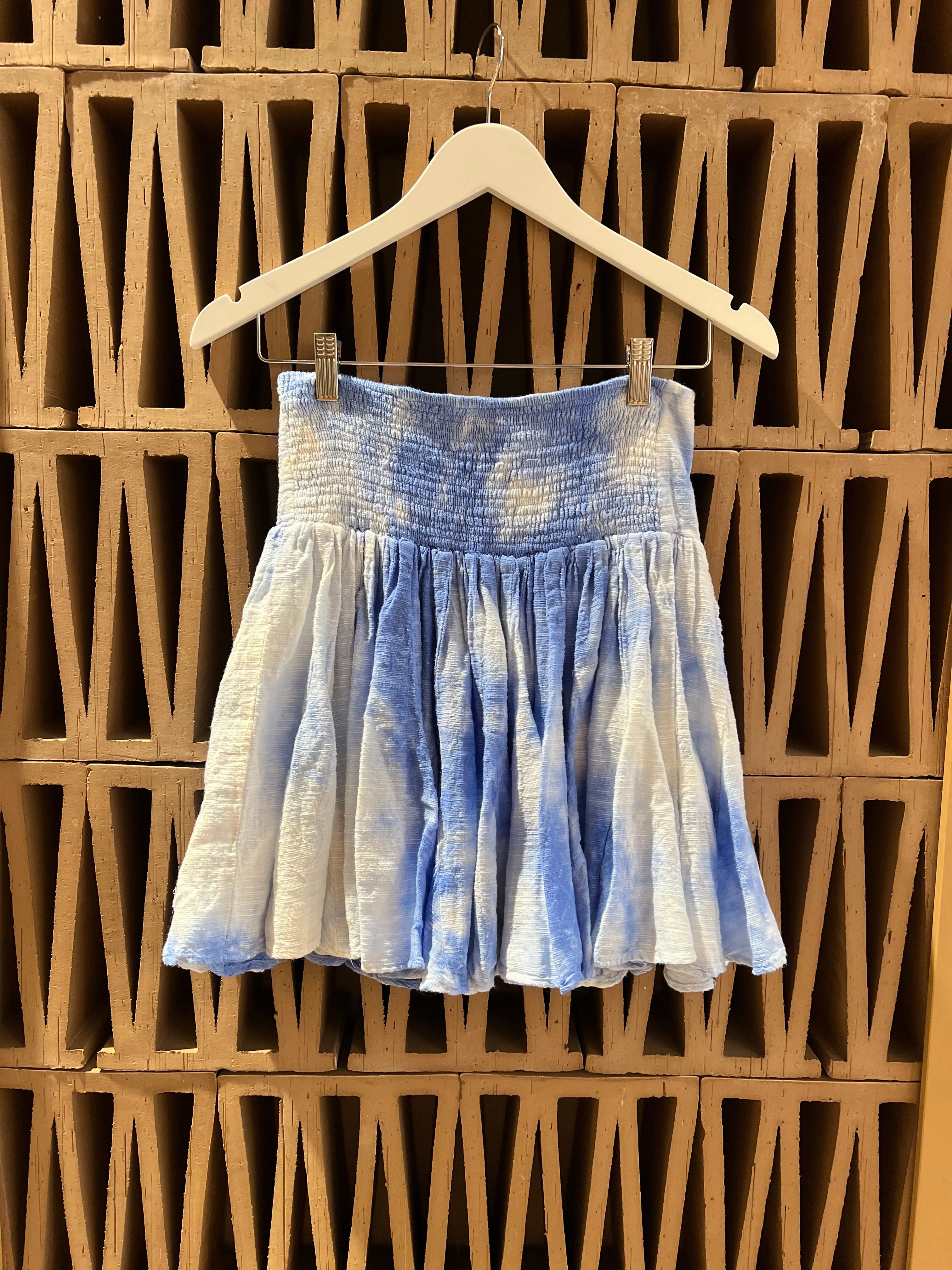 MINI SKIRT "MARBLE" BLUE