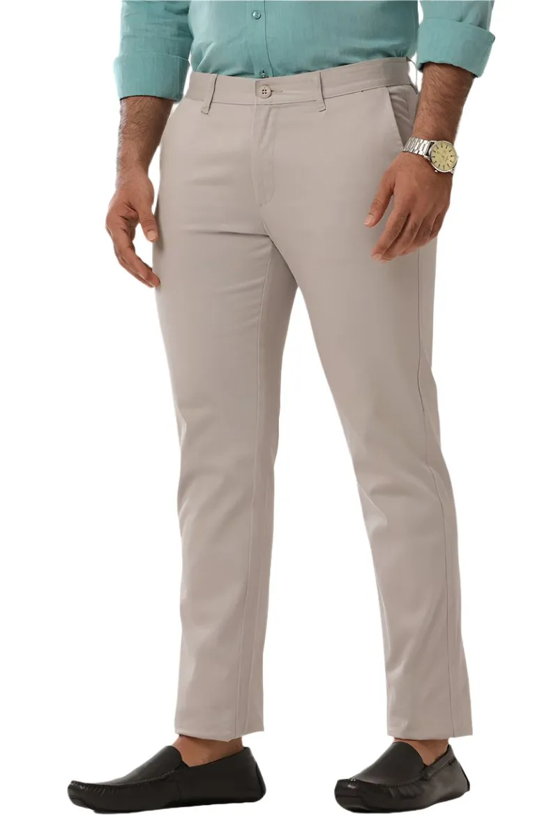 Monaco - Light Gray Trouser For Men | Ariser