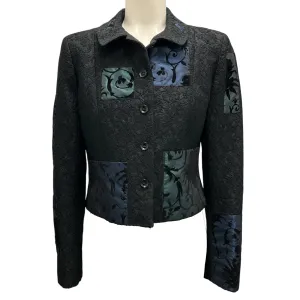 Moschino Cheap and Chic Black Vintage Jacquard Jacket