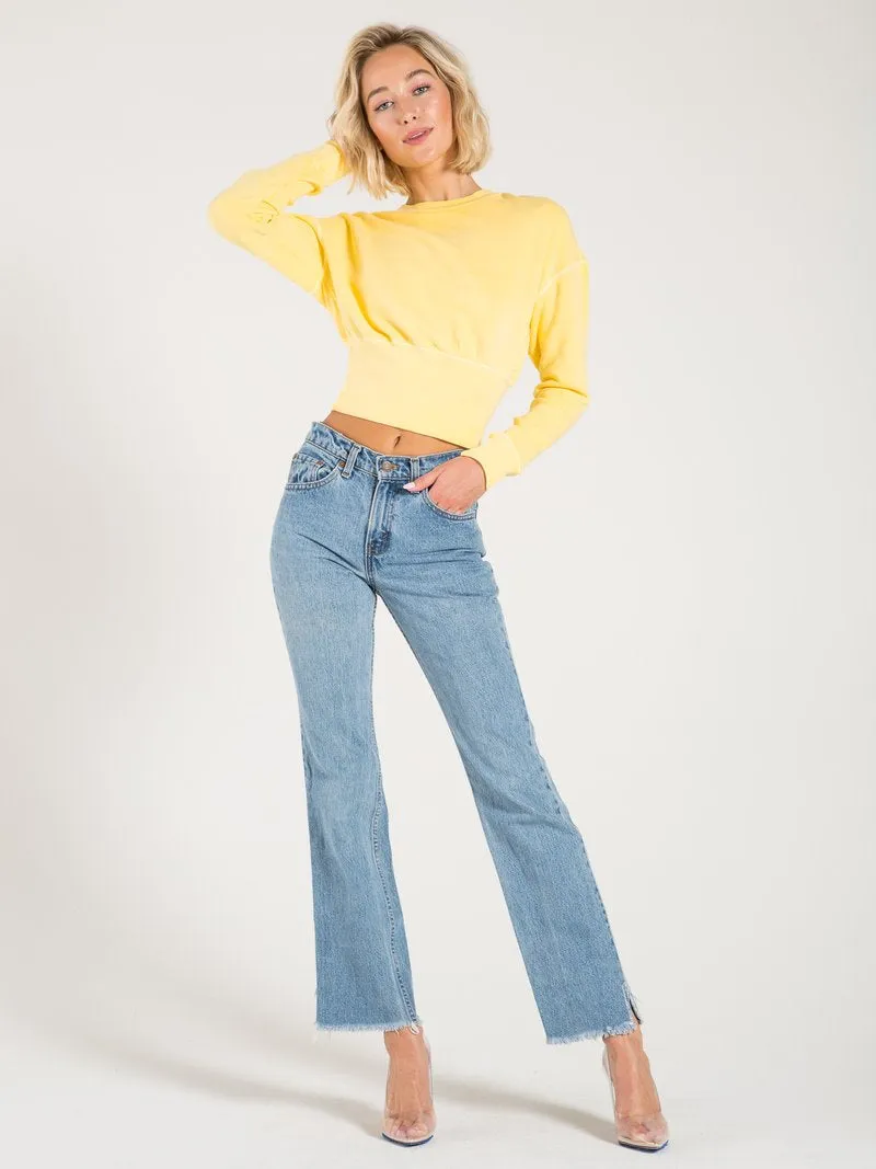 Philanthropy - Reeves Sweatshirt in Mellow Yellow