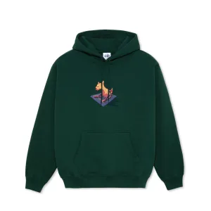 Polar Dave Hoodie Dog Dark Green