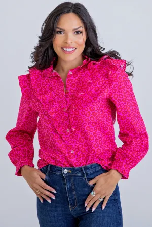 Poppy Petals Ruffle Top