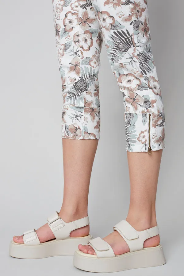 PRINTED CARGO CROP PANT