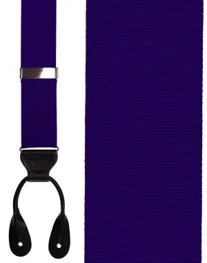 "Dark Purple Grosgraine Ribbon II" Suspenders