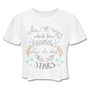 Rainbows And Stars Crop Top