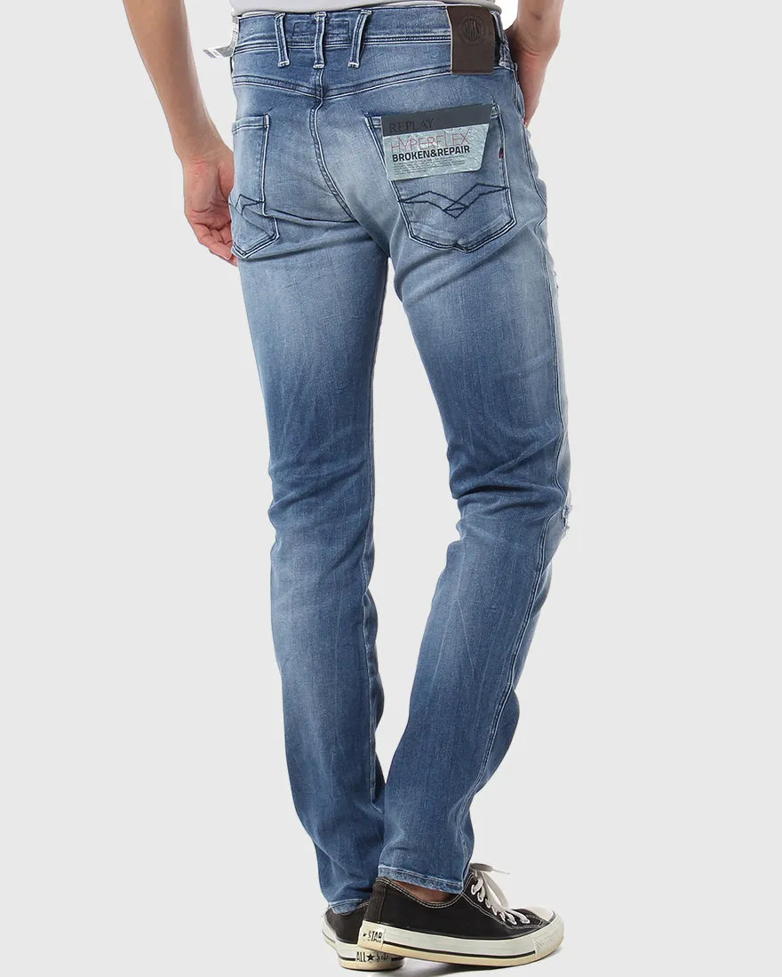 REPLAY M914661126009 INDIGO B&R ANBASS HYPERFLEX JEANS