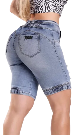 Rhero Women's High Waisted Ripped Jeans Shorts 56459