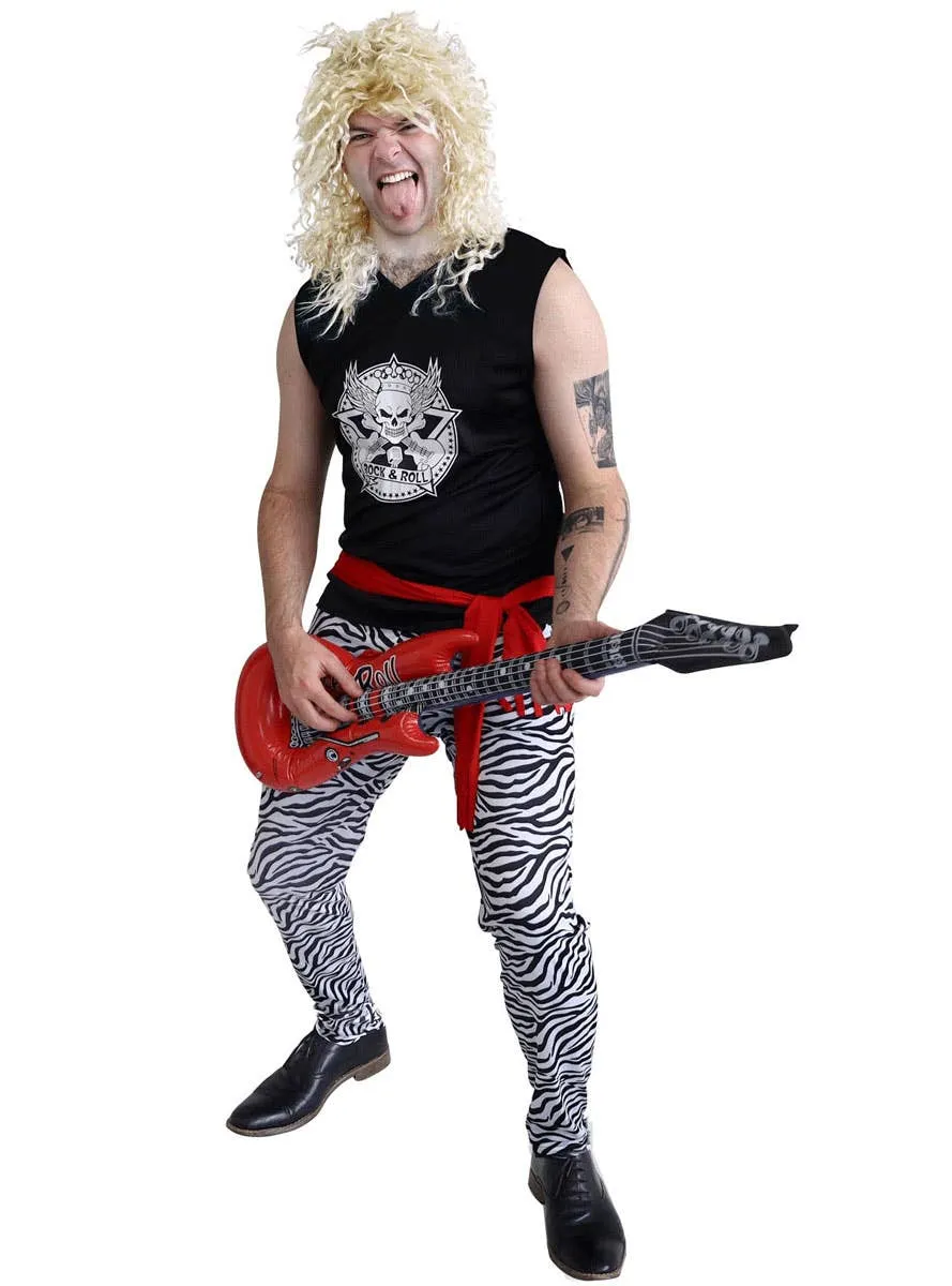 Rock Star Mens Plus Size 80s Axl Punk Costume