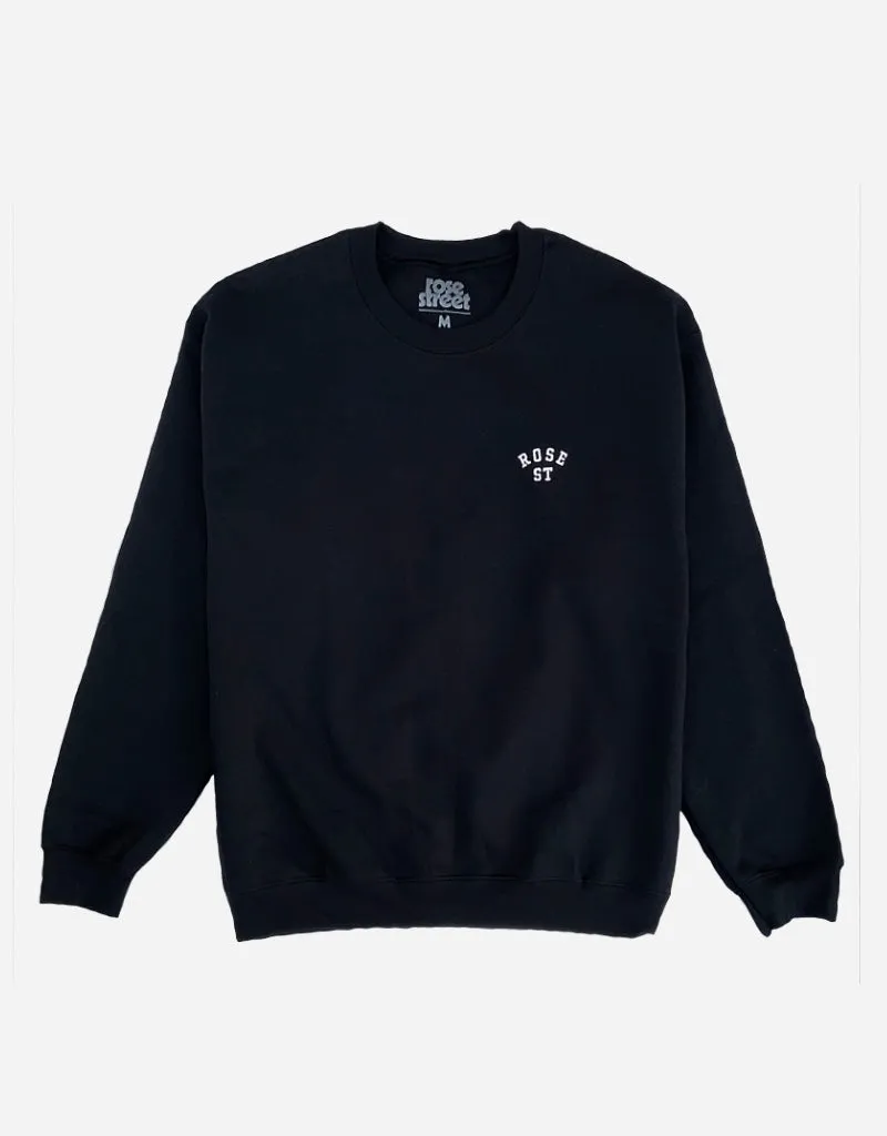 Rose Street Emb Arc Logo Crew Black