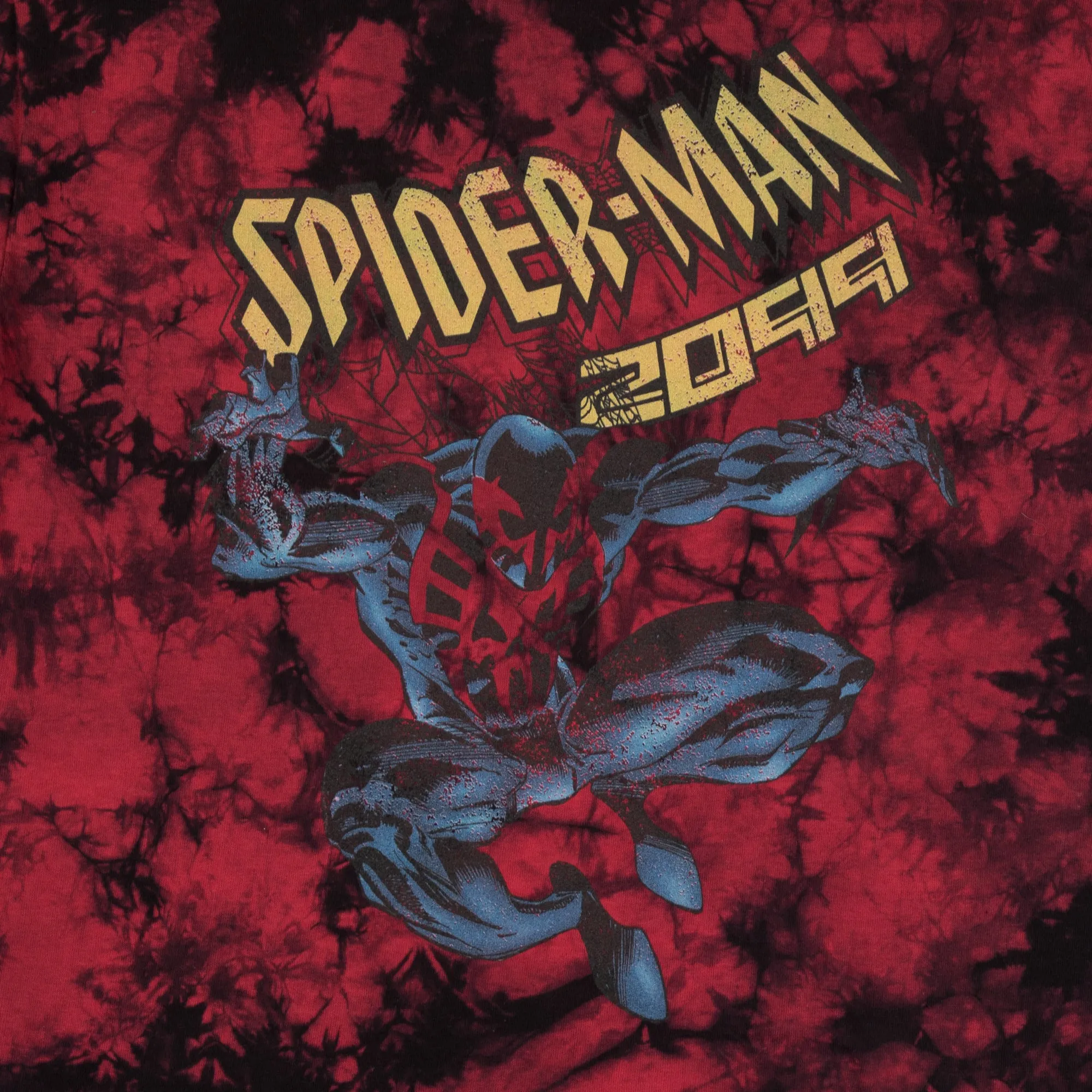 Spider-Man 2099 Cover Title Pose Red Tie Dye Tee