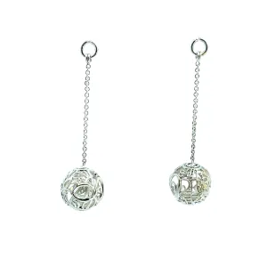 Sterling Silver Greenville Sphere DropEarrings