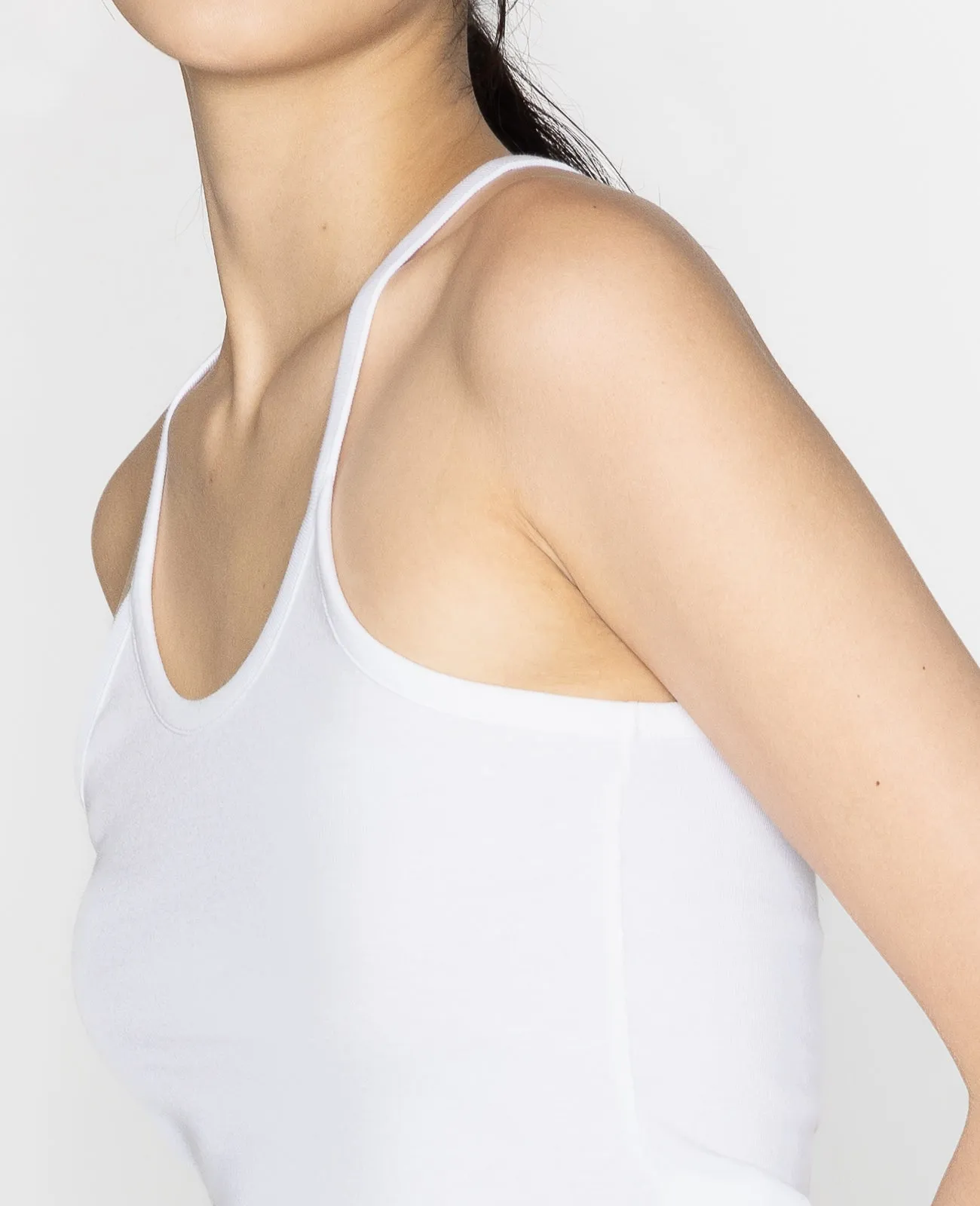 Supima 2-way Halter Ribbed Tank