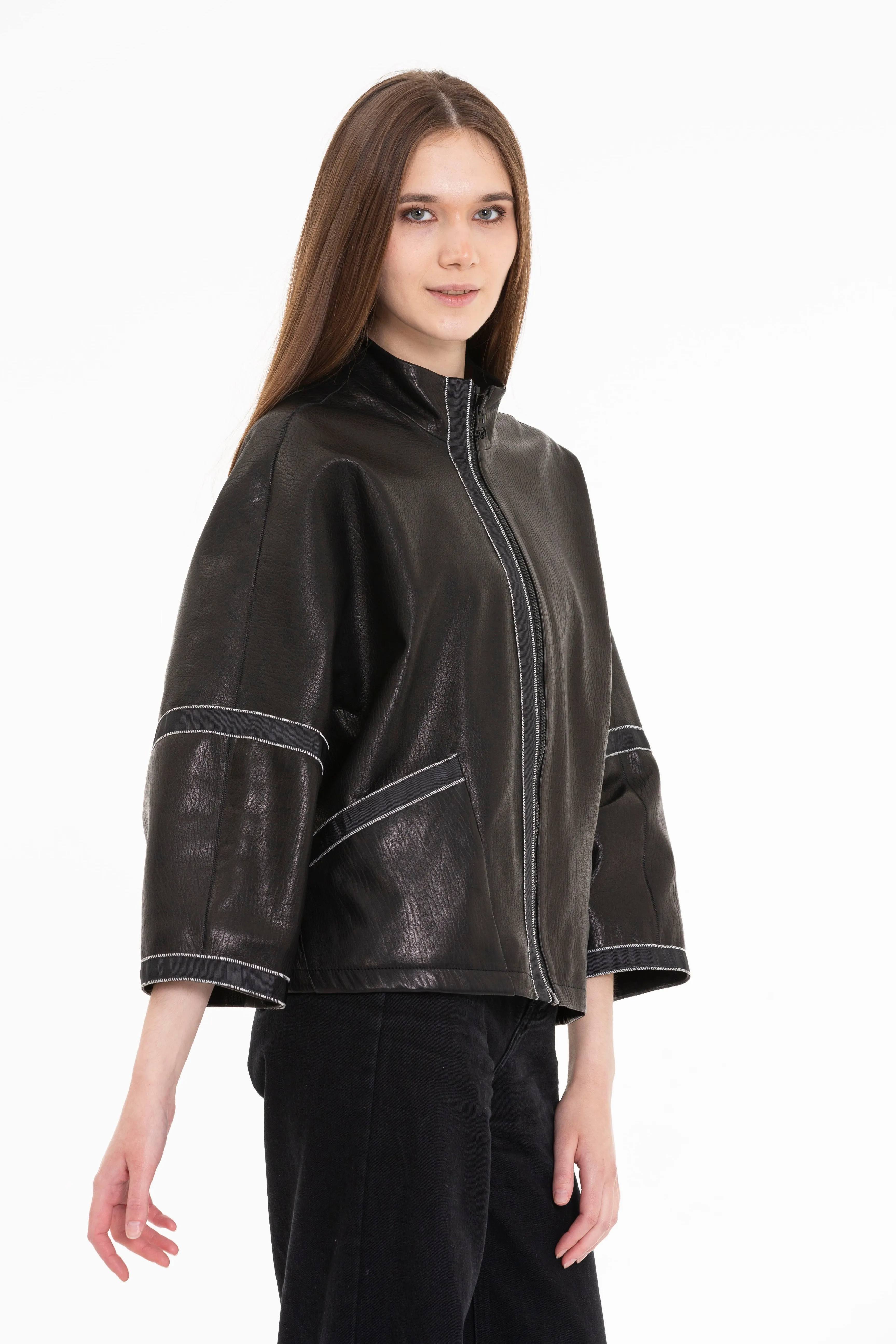 The Lojila Women Leather Women Jacket