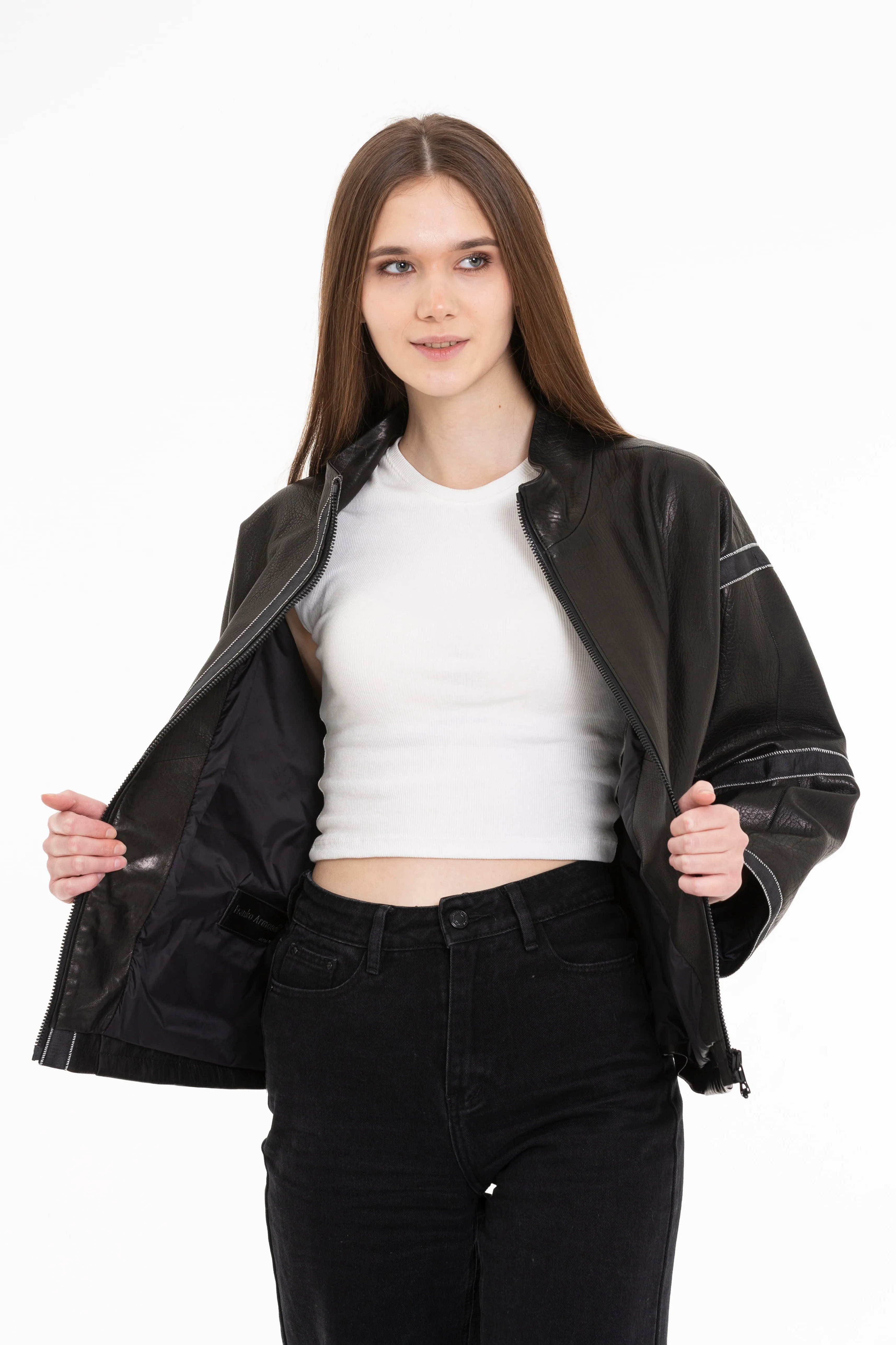 The Lojila Women Leather Women Jacket