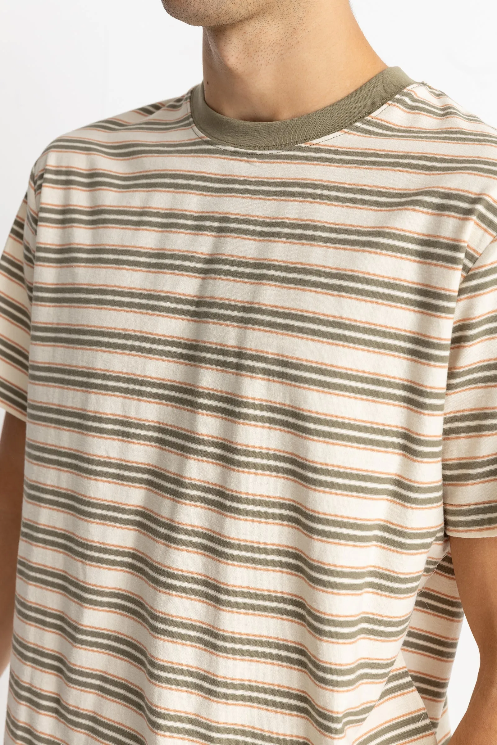 Vintage Stripe Ss T-Shirt Natural